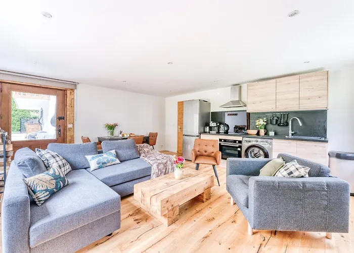 De Luxe Avec Jacuzzi, Vue Montagne Et Jardin Apartman Chamonix